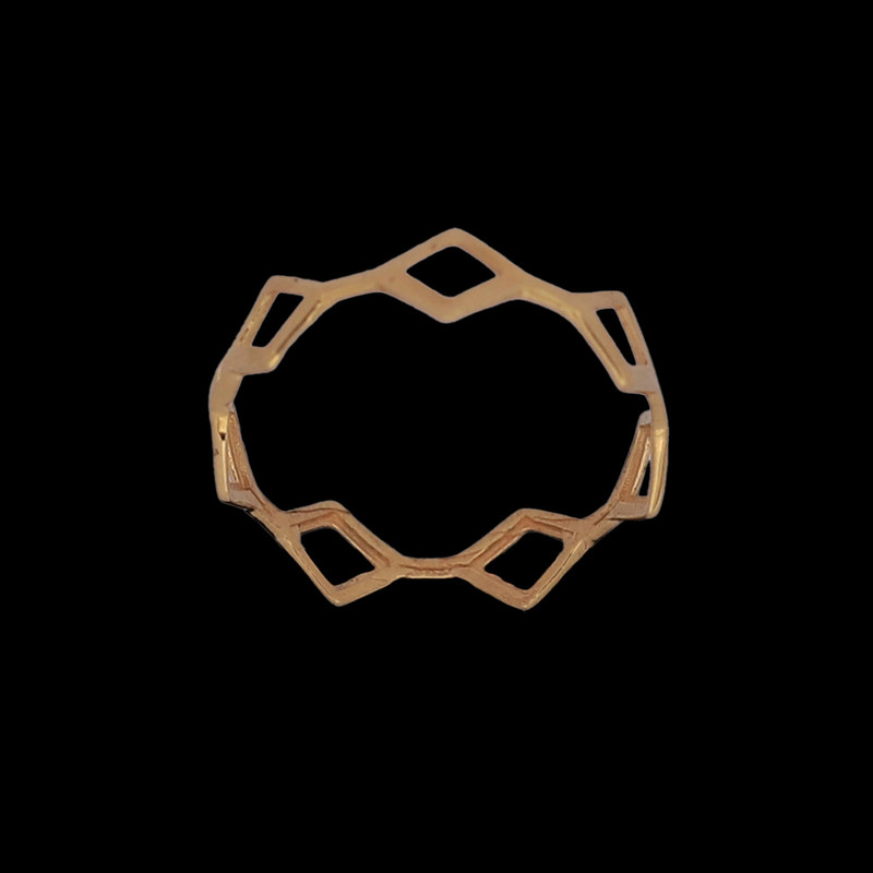 انگشتر طلا 18 عیار زنانه ناریا مدل  ELARIS کد AB-21-7  سایز 56