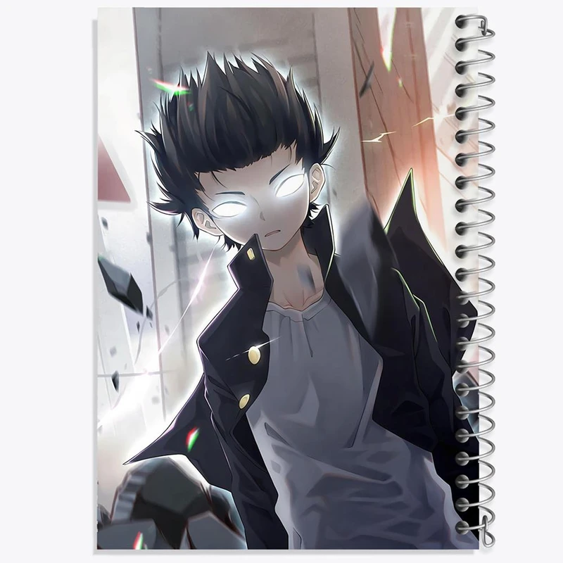 دفتر شطرنجی 50 برگ خندالو طرح ریتسو انیمه موب سایکو Mob Psycho 100 کد 24488