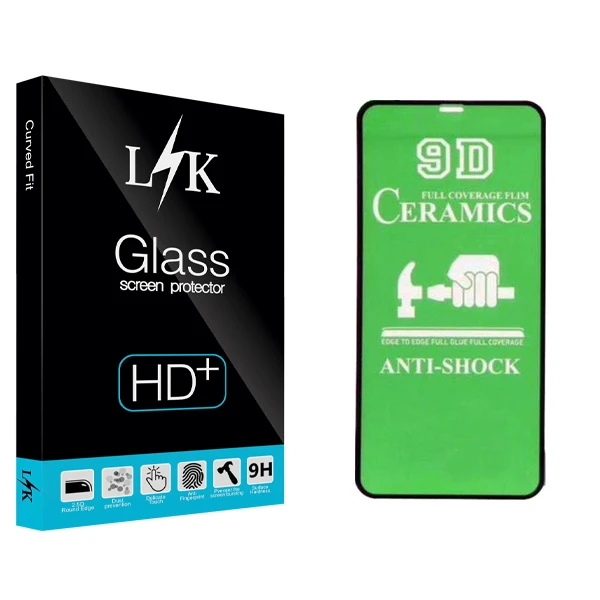 محافظ صفحه نمایش 9D ال کی مدل Hard glass مناسب برای گوشی موبایل اپل Iphone Xs Max/11 Pro Max