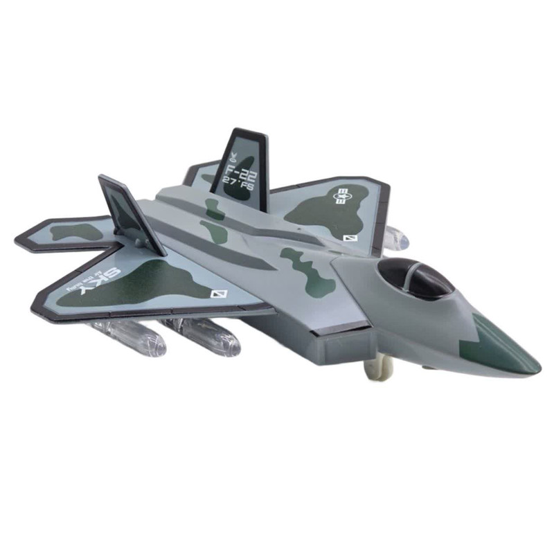 ماکت هواپیما ناب سل مدل جت جنگنده موزیکال چراغدار F-22FIGHTER 27-FS کد NAAB002