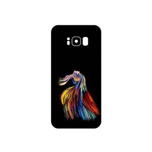 MAHOOT Rainbow Hair Digital Art Cover Sticker for Samsung Galaxy S8