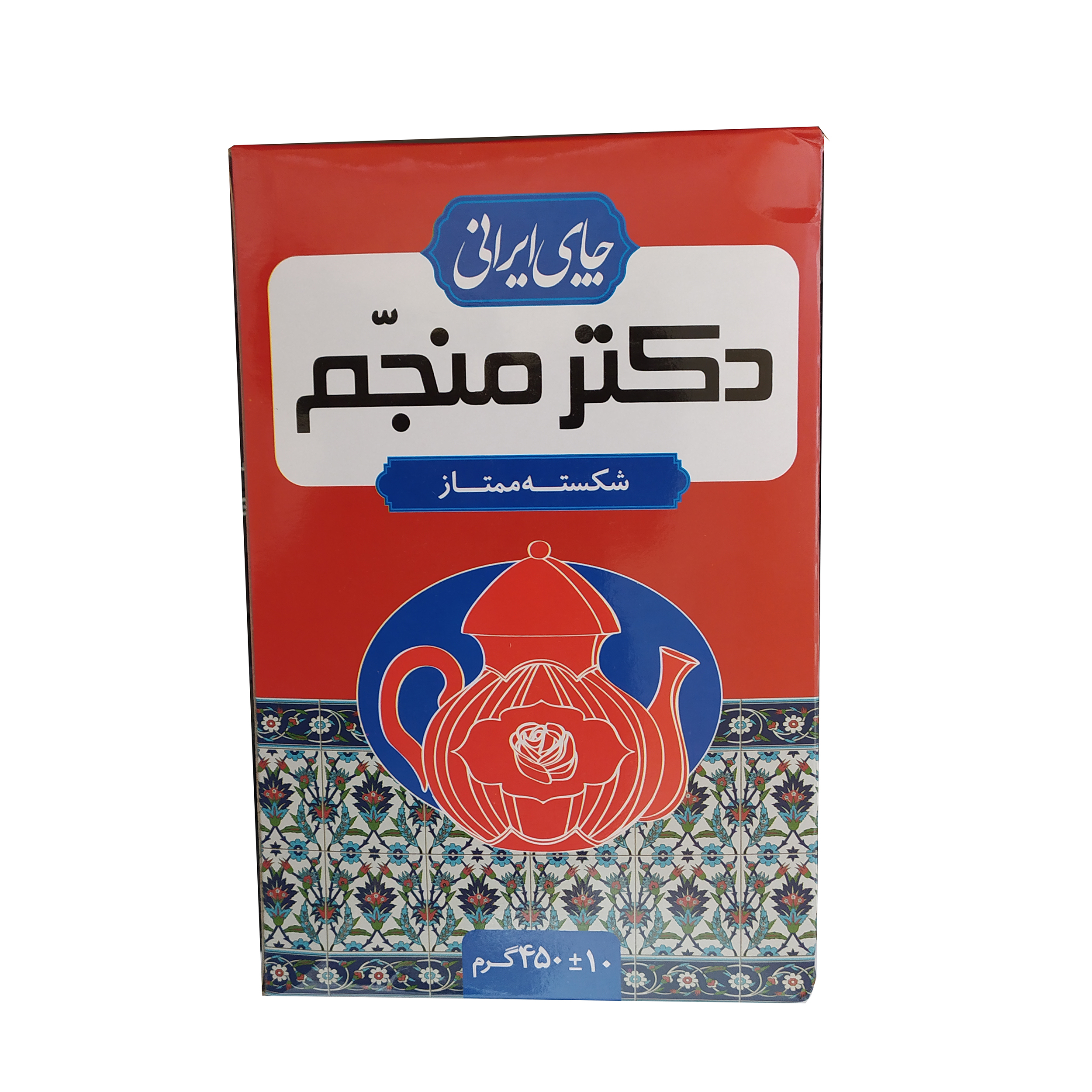 چای سیاه شکسته ممتاز دکتر منجم - 450 گرم 