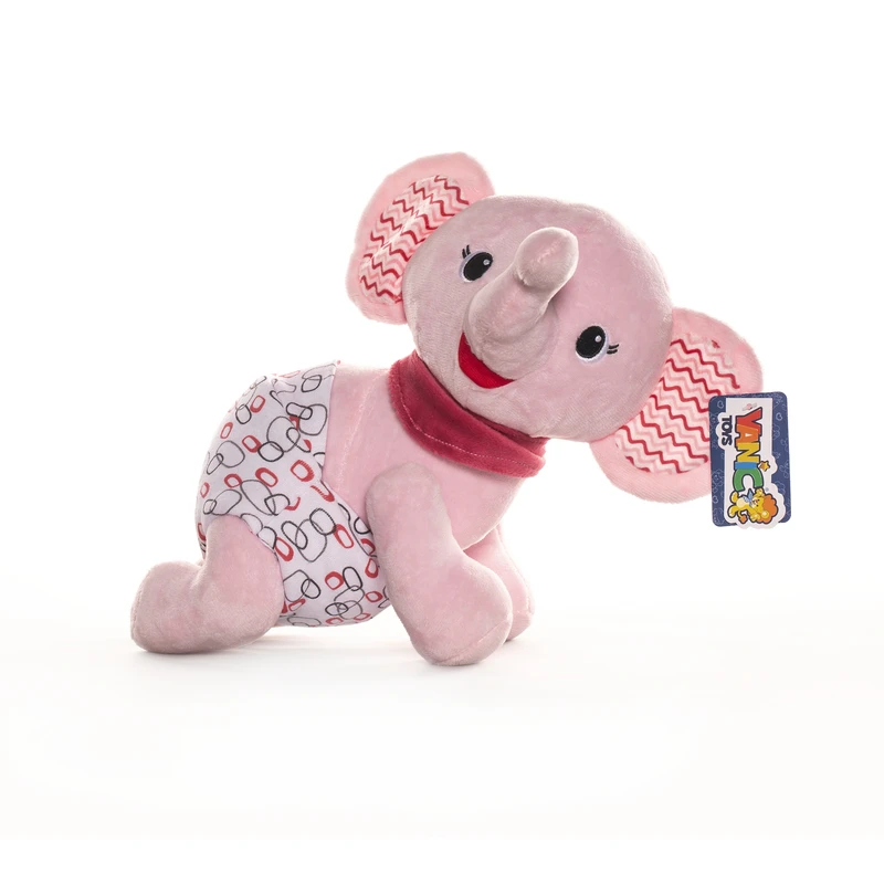 عروسک یانیک مدل فیل چهار دست و پا کد 100187 ارتفاع 26 سانتی متر