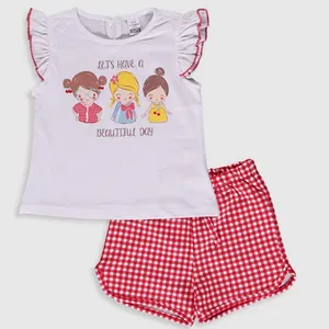 ست تاپ و شورت نوزادی ال سی وایکیکی مدل 0SN278Z1