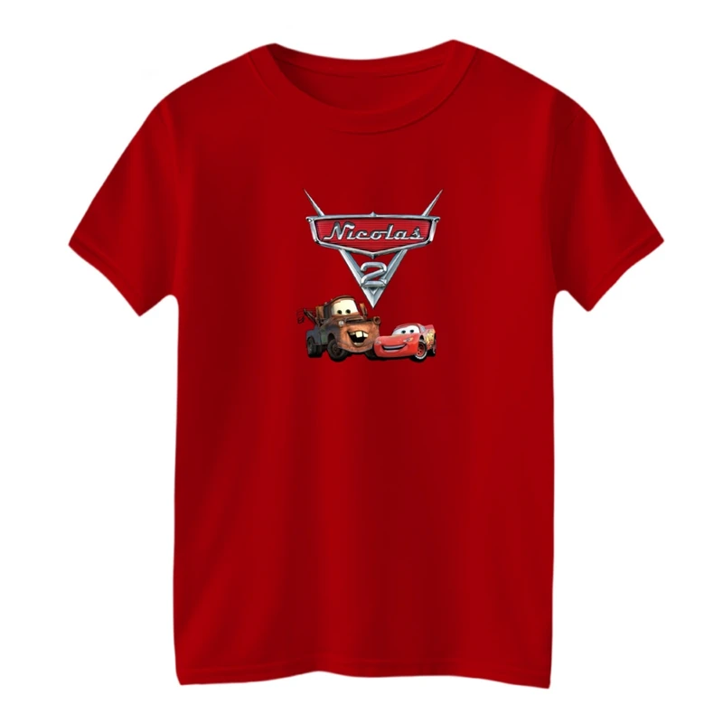 تی شرت آستین کوتاه بچگانه مدل ماشین ها کد 01