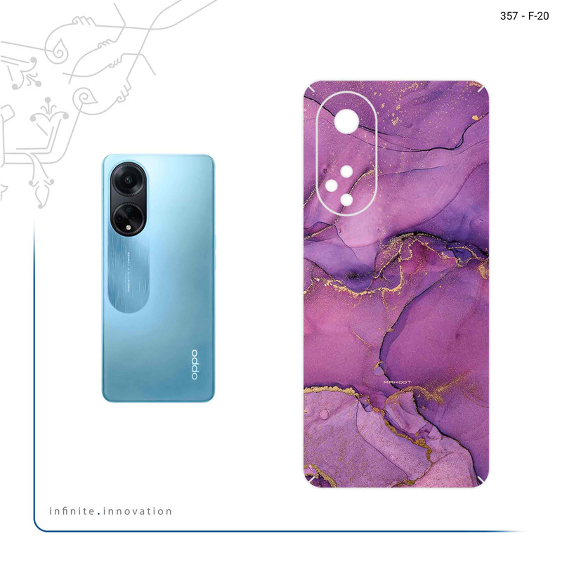 برچسب پوششی ماهوت مدل Purple Marble مناسب برای گوشی موبایل اپو A98