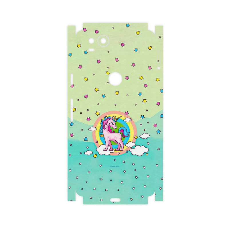 برچسب پوششی ماهوت مدل Rainbow unicorn adventure-FullSkin مناسب برای گوشی موبایل گوگل Pixel 2