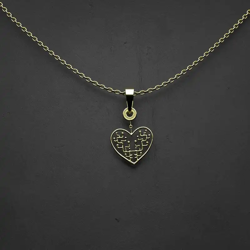 گردنبند طلا 18 عیار زنانه مدوپد مدل دایره کد CA10052