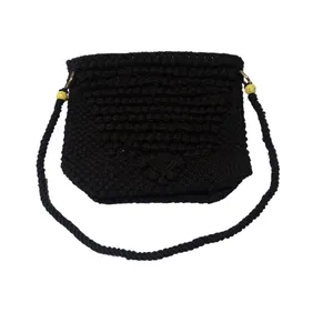 کیف بافتنی مدل مکرومه کد 1397