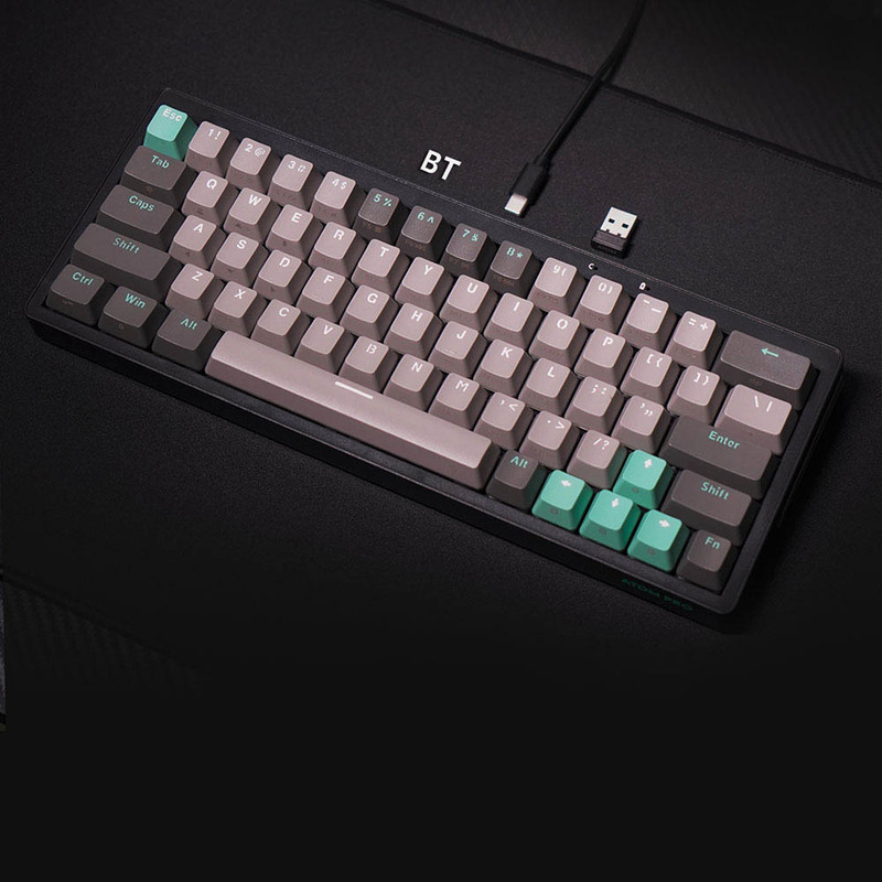 کیبورد بی سیم گیمینگ فنتک مدل Atom pro63 MK912Blueswitch