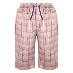 شلوارک مردانه مدل نساجی طرح چهارخانه