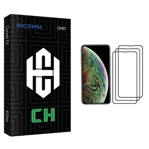 Ricomm CH glass Screen Protector For Apple iPhone XS Pack Of 3