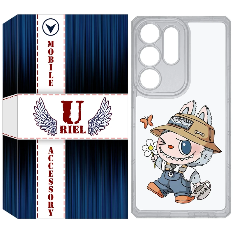 کاور یوریل مدل Clear کد 111 طرح لبوبو مناسب برای گوشی موبایل سامسونگ Galaxy S25 Ultra