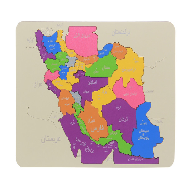 بازی آموزشی نقشه ایران محصولات امید کد F65