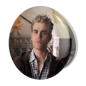 آینه جیبی خندالو طرح استفان سالواتوره خاطرات یک خون آشام  The Vampire Diaries  مدل تاشو کد 23680 