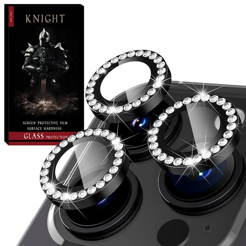 محافظ لنز دوربین فلزی نایت مدل RNG Diamond KT مناسب برای گوشی موبایل اپل iPhone 11 Pro