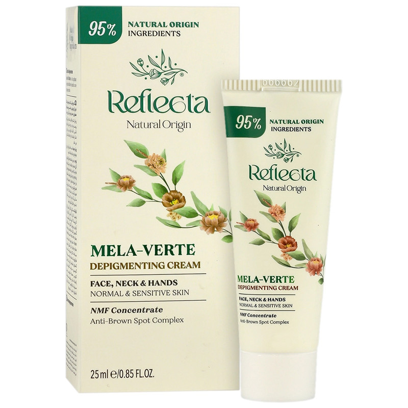 کرم روشن کننده شب صورت، گردن و دست رفلکتا مدل Mela Verte مناسب برای انواع پوست حجم 25 میلی لیتر