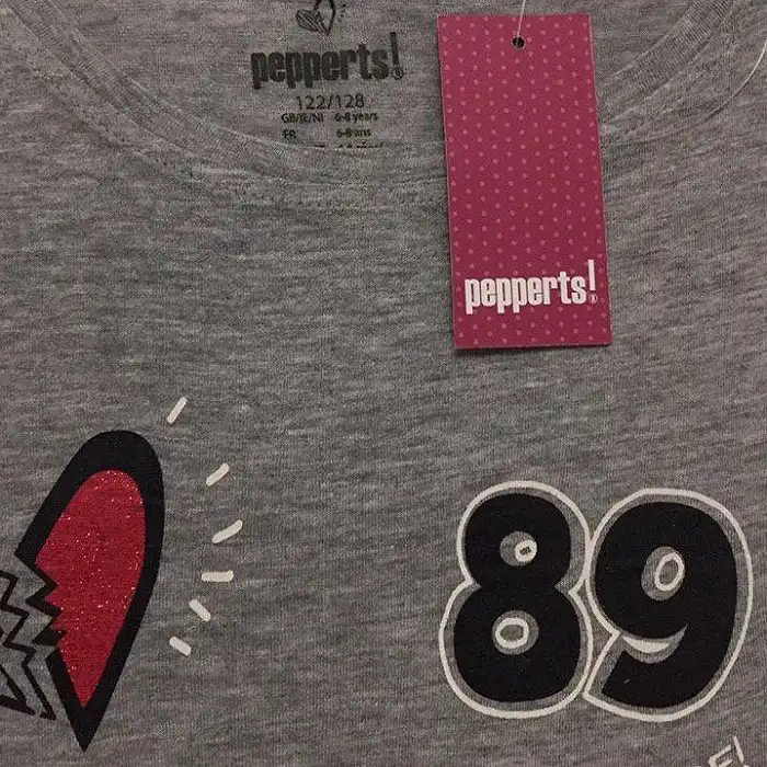 تی شرت آستین بلند دخترانه پیپرتس مدل 5668719