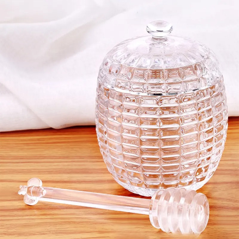 ظرف عسل مدل برجسته کد 1369n به همراه قاشق