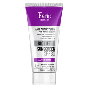 کرم ضد آفتاب ضد چروک صورت بی‌رنگ اورین بیوتک SPF 30 مدل BIOLIFT ‌ ‌محافظ UVA UVB مناسب برای انواع پوست‌ حجم 50 میلی‌لیتر