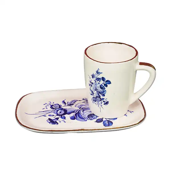 ست ماگ و زیر لیوانی سرامیکی مدل شب بو