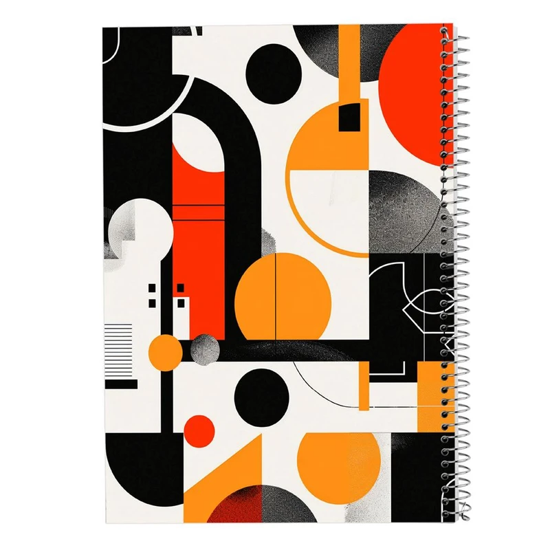 دفتر ژورنال نویسی 50 برگ مدوپد مدل نقطه ای طرح اشکال فانتزی کد DF16371