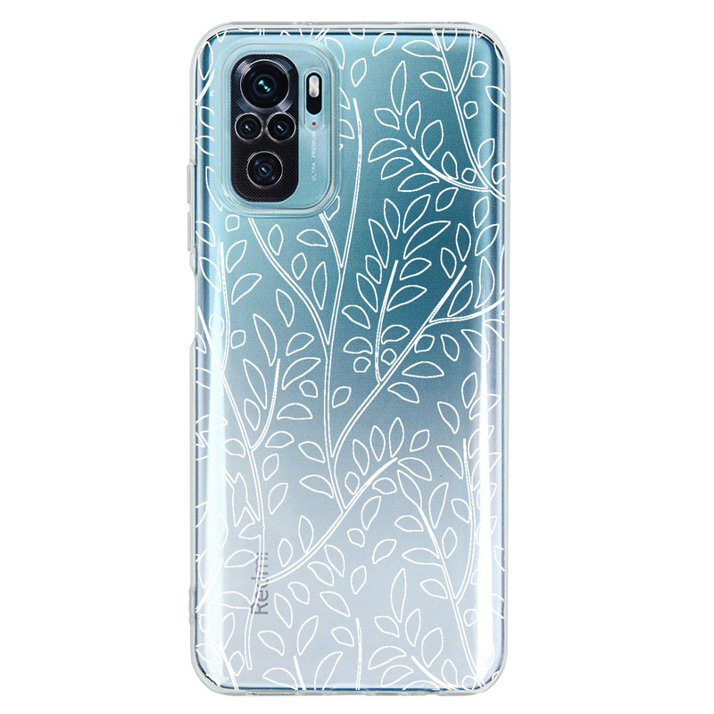کاور مگافون طرح برگ مدل C45-W مناسب برای گوشی موبایل شیائومی Redmi Note 10 4G /10S 4G