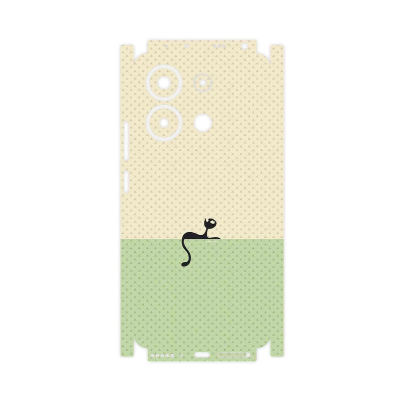 برچسب پوششی ماهوت مدل Minimal Internet Cat Icon-FullSkin مناسب برای گوشی موبایل شیائومی Redmi Note 13 4G