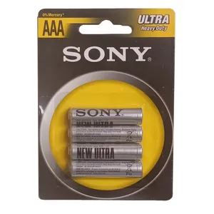 باتری نیم قلمی سونی مدل ultra heavy duty  بسته چهار عددی