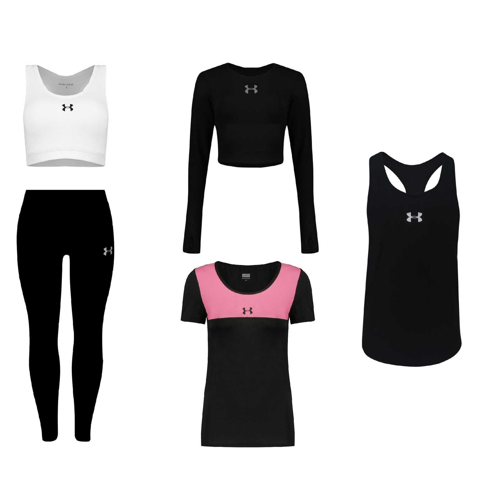 ست 5 تکه لباس ورزشی زنانه مدل 4101-1801-63-65-710102 -  - 1