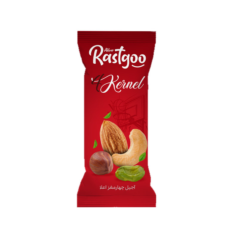 آجیل چهارمغز اکبر راستگو - 60 گرم