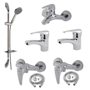 ست شیرآلات کسری مدل کارون مجموعه 8 عددی