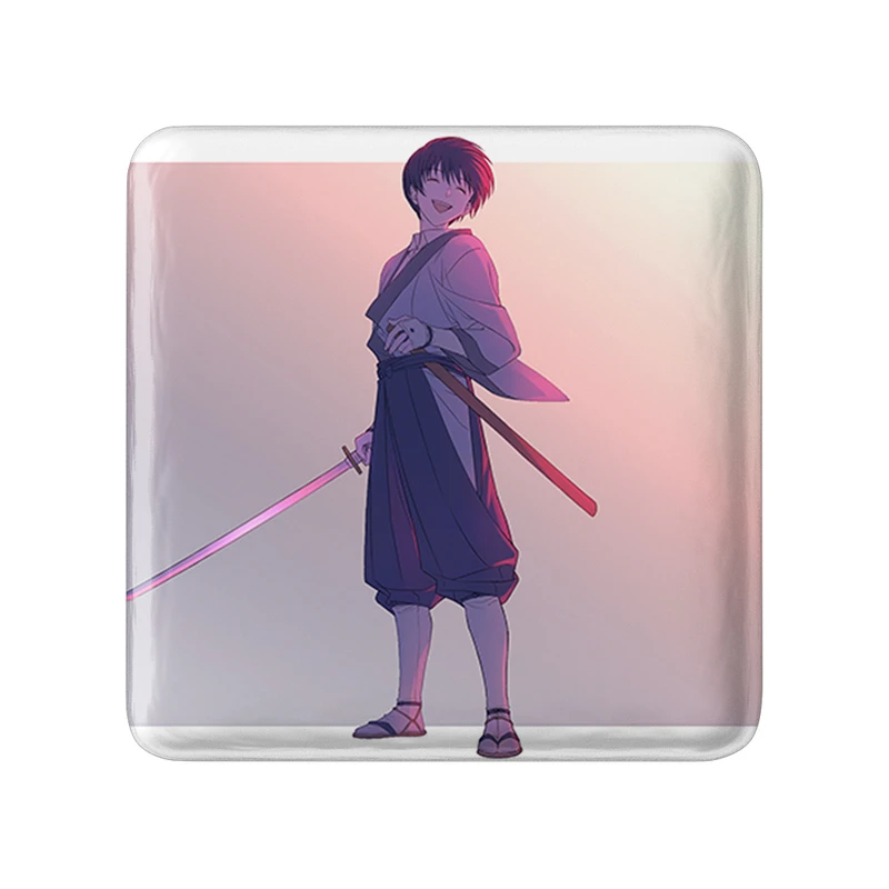 مگنت خندالو طرح ستا انیمه رورونی کنشین مدل مربعی کد 34910