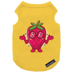 لباس سگ و گربه 27 طرح Strawberry Character کد MH510 سایز M