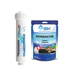 فیلتر یخچال ساید بای ساید اس اس وی مدل RCH-2500G به همراه شارژ یدک وزن 140 گرم