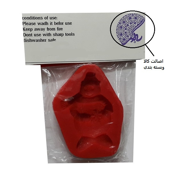 قالب فوندانت به گز مدل آدم برفی