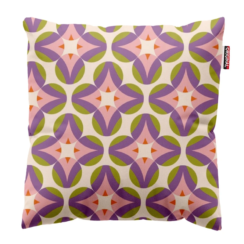 کوسن پاد آفرین طرح گل کد 3723 سایز 30*30 سانتی متر