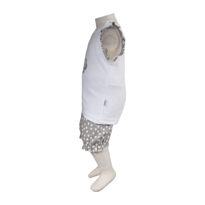 تاپ دخترانه آدمک مدل خرگوش و گل کد 02 -  - 8
