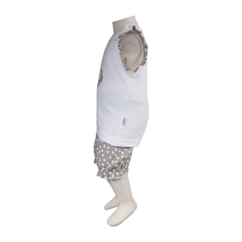 تاپ نوزادی آدمک مدل خرگوش و گل 35170