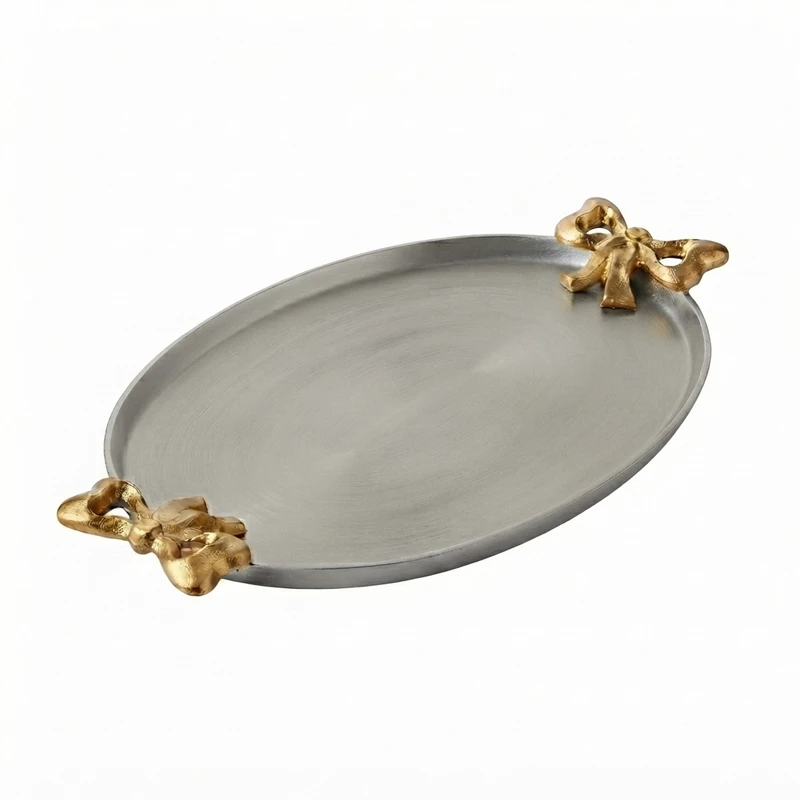 سینی دسته دار مدل 36835 سایز 42x24 سانتی‌متر