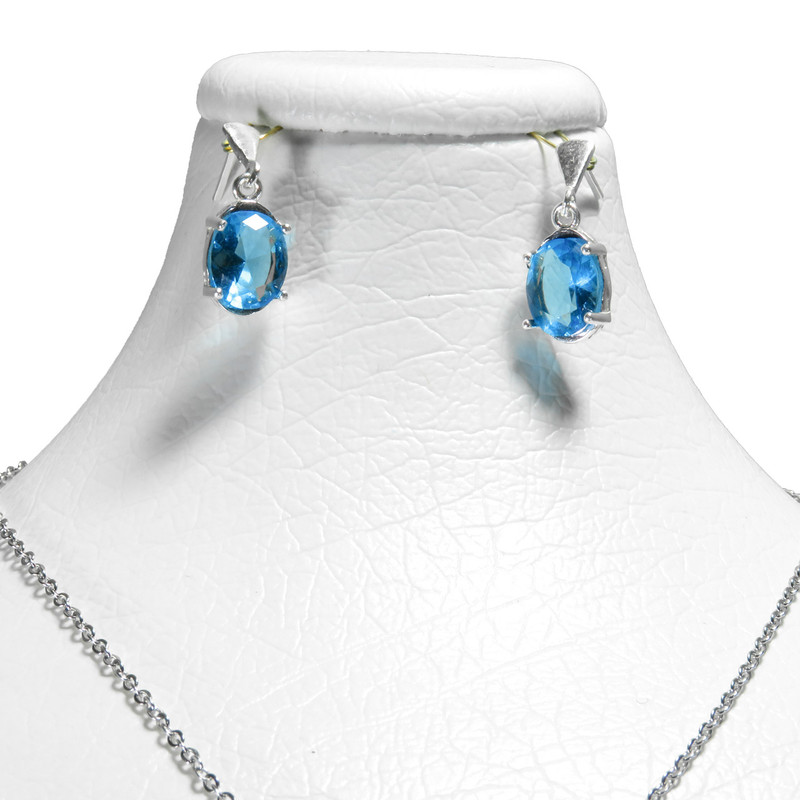 نیم ست نقره زنانه کد AV173-S10 C1 نیم ست نقره زنانه کد AV173-S10 C1