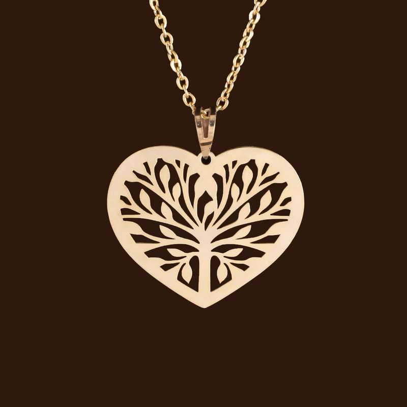 گردنبند نقره زنانه مدل h400