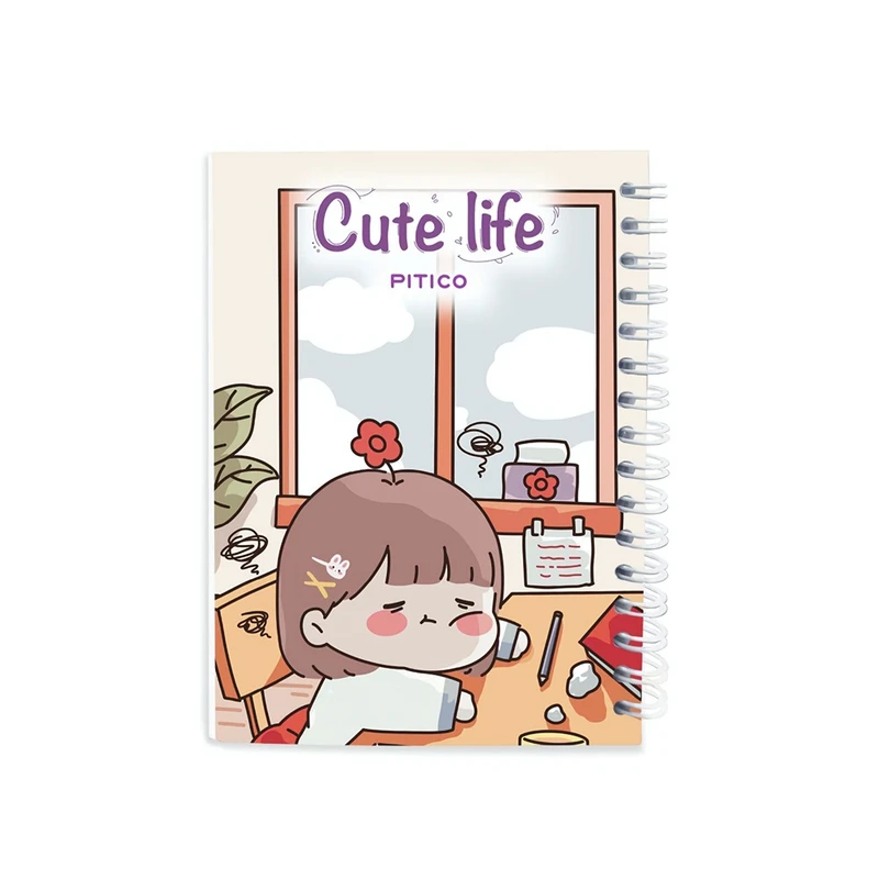  دفترچه یادداشت 70 برگ پیتیکو طرح دختر تنبل