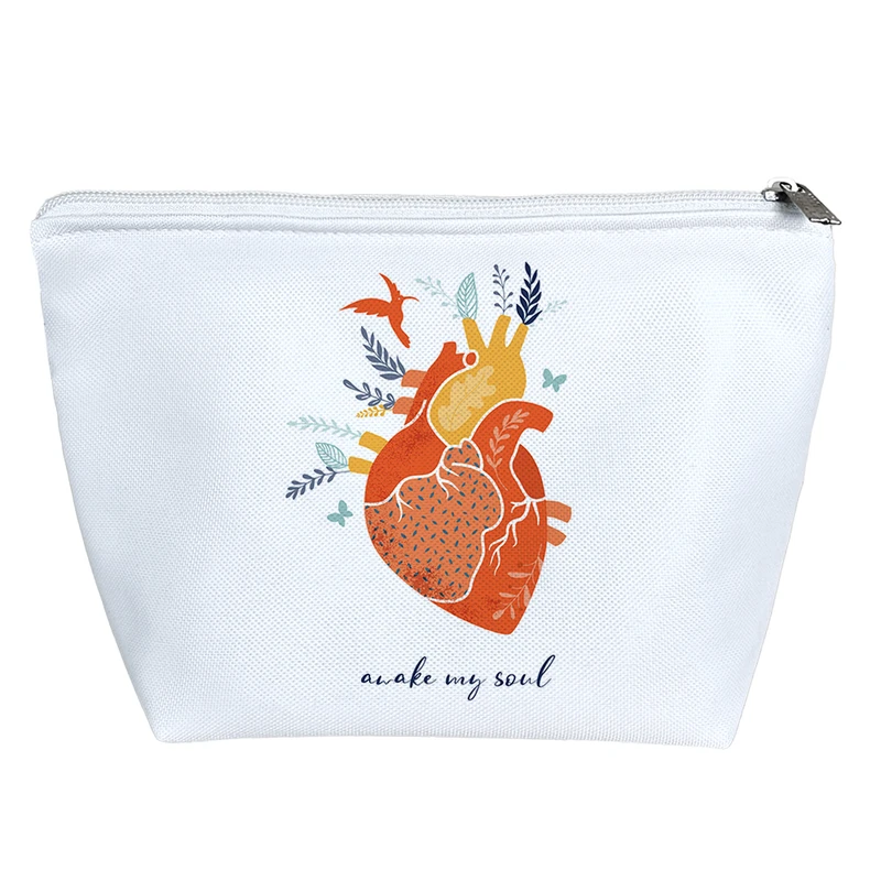 کیف لوازم آرایش دخترانه خندالو مدل قلب کد 1955