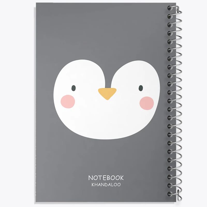 دفتر ژورنال نویسی 50 برگ خندالو مدل نقطه ای طرح پنگوئن کیوت کد N1162