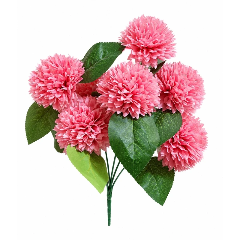 دسته گل مصنوعی  طرح داوودی 7 شاخه کد 2600