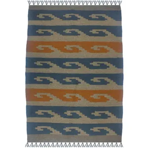 گلیم دستبافت یک متری کد pad 24141