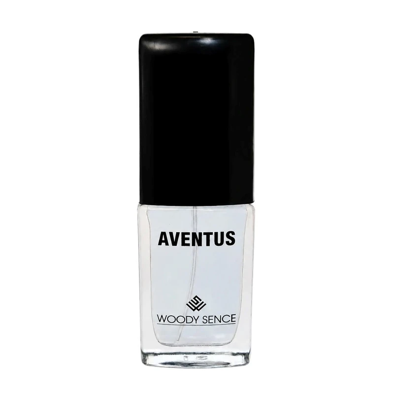عطر جیبی مردانه وودی سنس مدل Aventus با رایحه تلخ و مدیترانه ای حجم 15 میلی‌لیتر