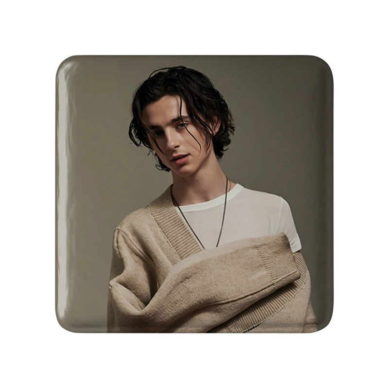 مگنت خندالو طرح تیموتی شالامی Timothée Chalamet  مدل مربعی کد 19295