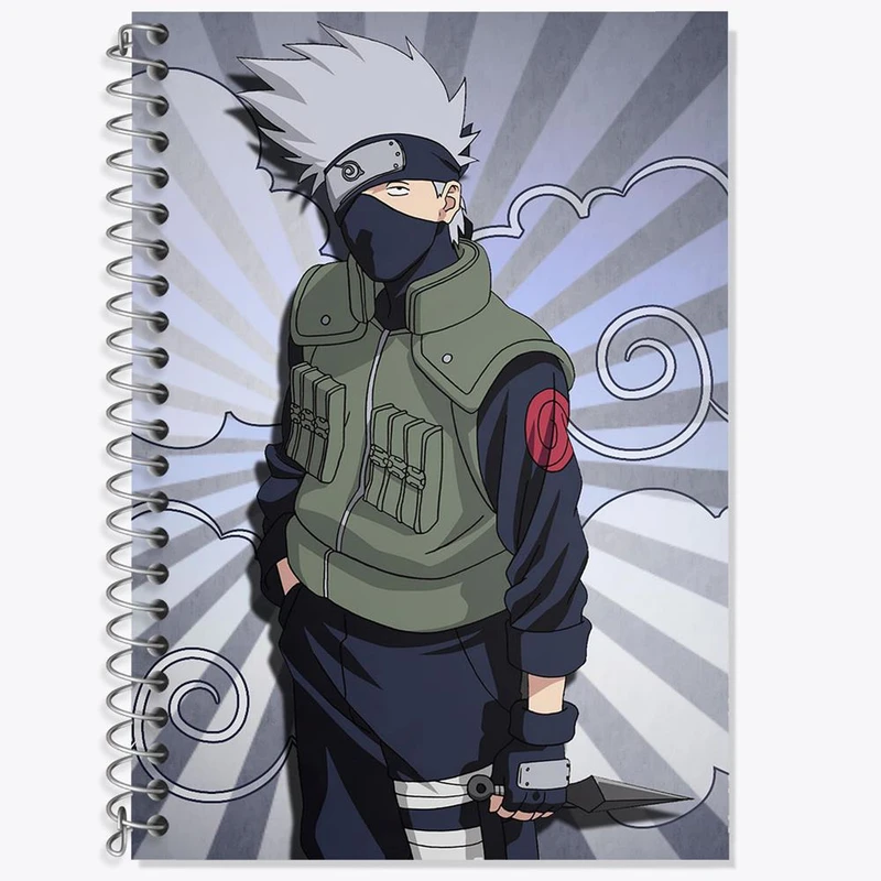 دفتر لغت 50 برگ خندالو مدل هاتاکه کاکاشی انیمه ناروتو Naruto کد 11232